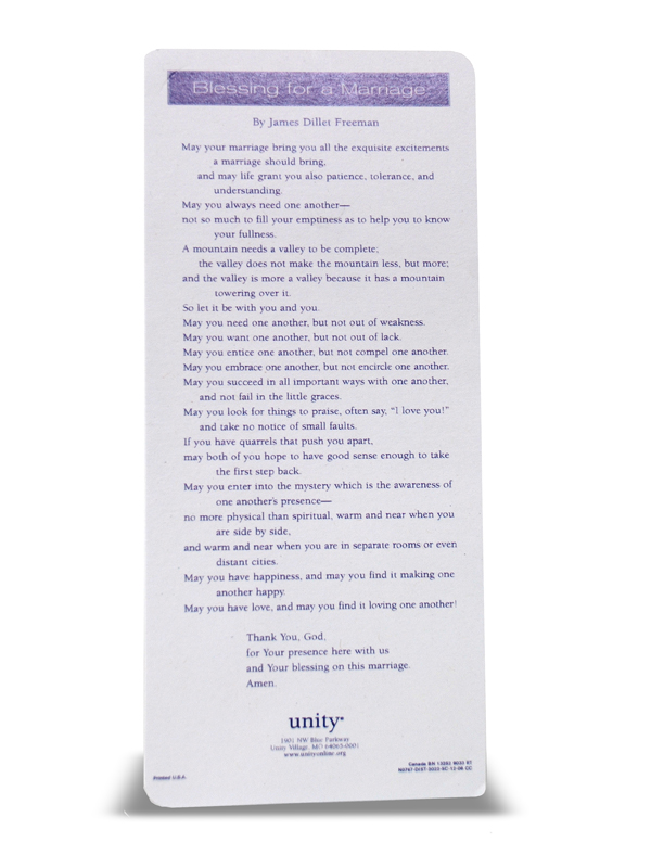 Blessing for A Marriage Bookmark