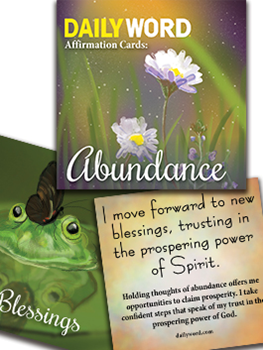 DAILY WORD Affirmation Cards: Abundance