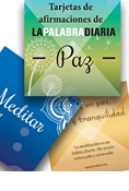 Tarjetas de afirmaciones de LA PALABRA DIARIA: Paz